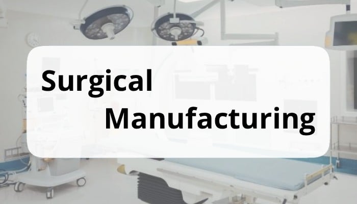 Surgical manufacturing graphic with the Planful logo, symbolizing simplified budgeting for life sciences organizations.